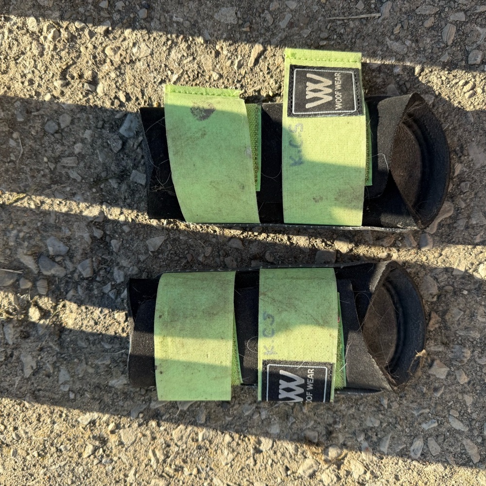 Woof Wear Black and Green Brushing Boots